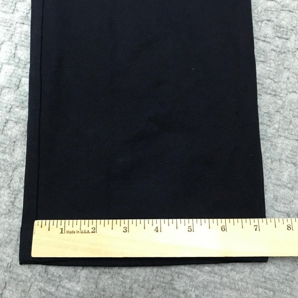 St. John Sport Pants Womens 4 Black Straight Leg Gold Hardware Made in USA Logo - Picture 9 of 9